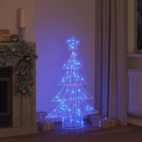 Weihnachtsbaum mit 100 LEDs Blau 120cm