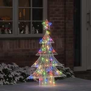 Mehrfarbiger LED-Weihnachtsbaum, 120 cm