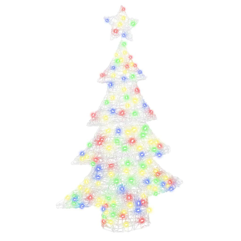 Mehrfarbiger LED-Weihnachtsbaum, 120 cm