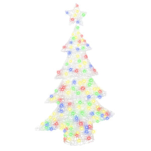 Mehrfarbiger LED-Weihnachtsbaum, 120 cm