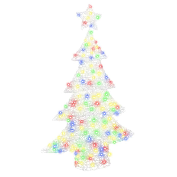 Mehrfarbiger LED-Weihnachtsbaum, 120 cm