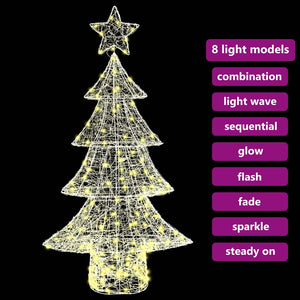 Acryl Weihnachtsbaum mit 160 LEDs
