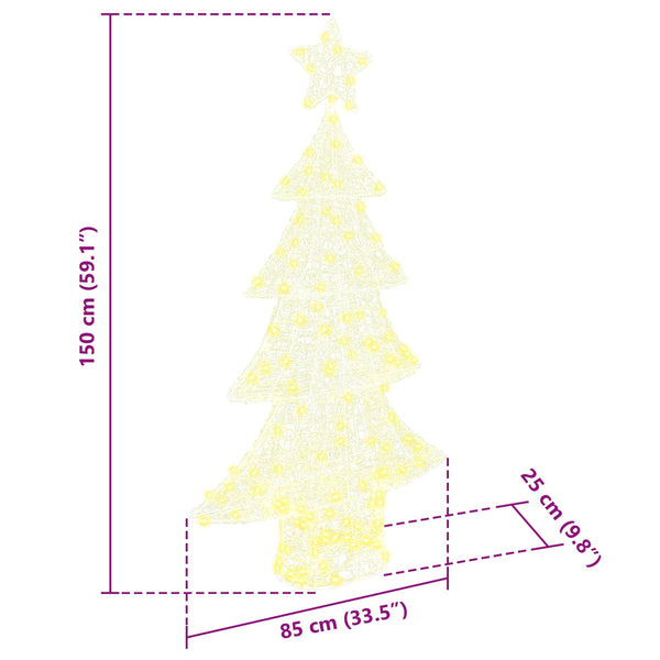 Acryl Weihnachtsbaum mit 160 LEDs