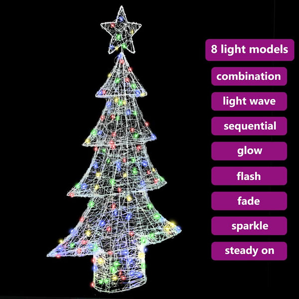 Mehrfarbiger LED Weihnachtsbaum Acryl 150cm