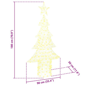 LED Weihnachtsbaum Acryl Warmweiß 150cm