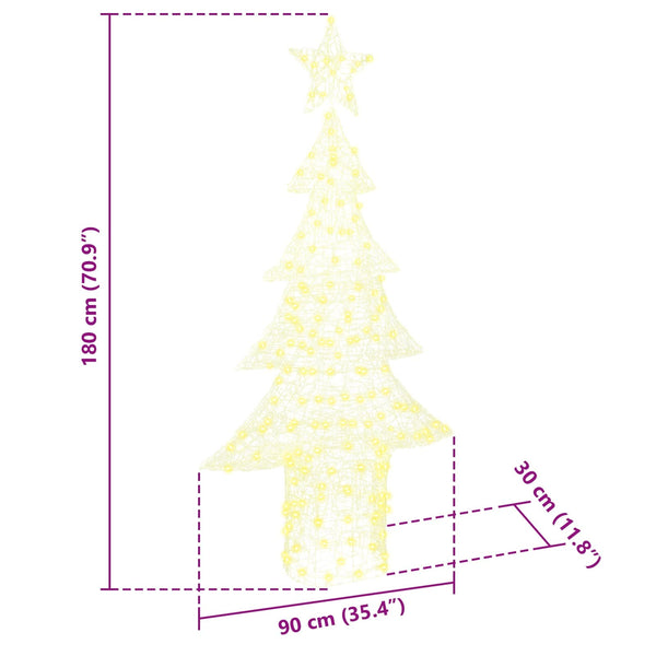 LED Weihnachtsbaum Acryl Warmweiß 150cm