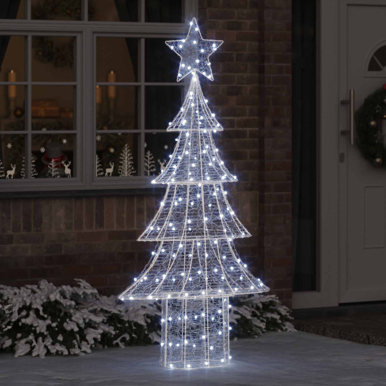 LED Weihnachtsbaum Acryl Kaltweiß 180cm