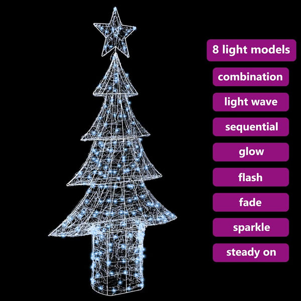 LED Weihnachtsbaum Acryl Kaltweiß 180cm