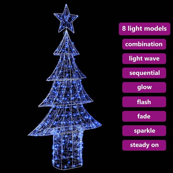 Weihnachtsbaum mit 240 LEDs Blau 180cm