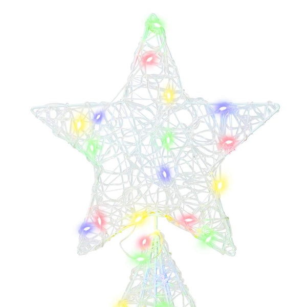 Weihnachtsbaum mit LEDs Mehrfarbig 180 cm