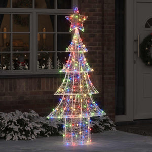 Weihnachtsbaum mit LEDs Mehrfarbig 180 cm