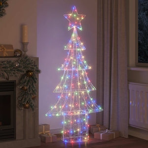 Weihnachtsbaum mit LEDs Mehrfarbig 180 cm