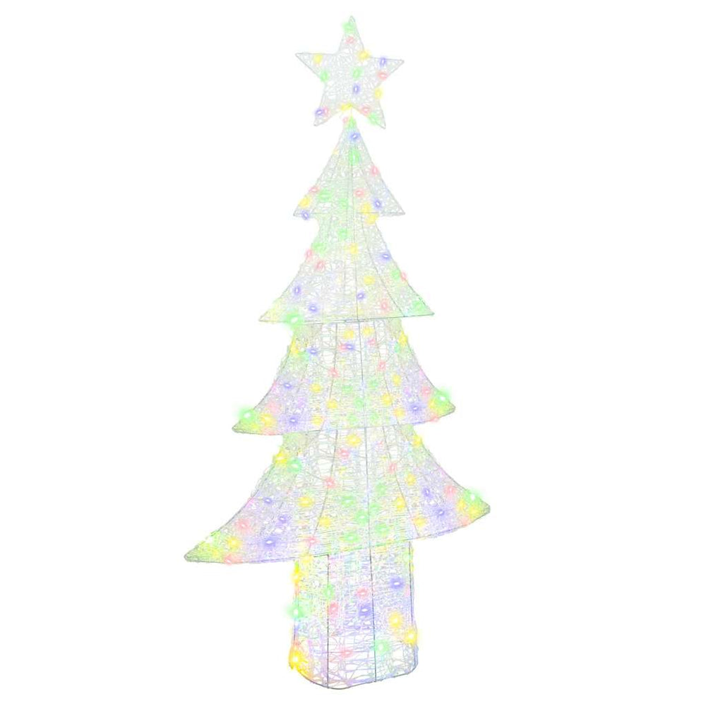 Weihnachtsbaum mit LEDs Mehrfarbig 180 cm