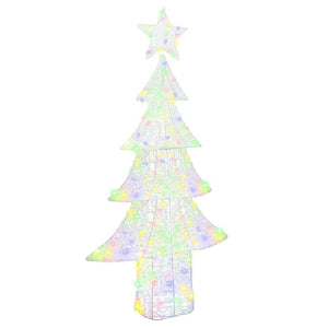 Weihnachtsbaum mit LEDs Mehrfarbig 180 cm