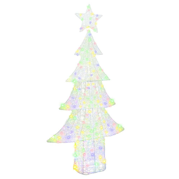 Weihnachtsbaum mit LEDs Mehrfarbig 180 cm