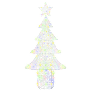 Weihnachtsbaum mit LEDs Mehrfarbig 180 cm