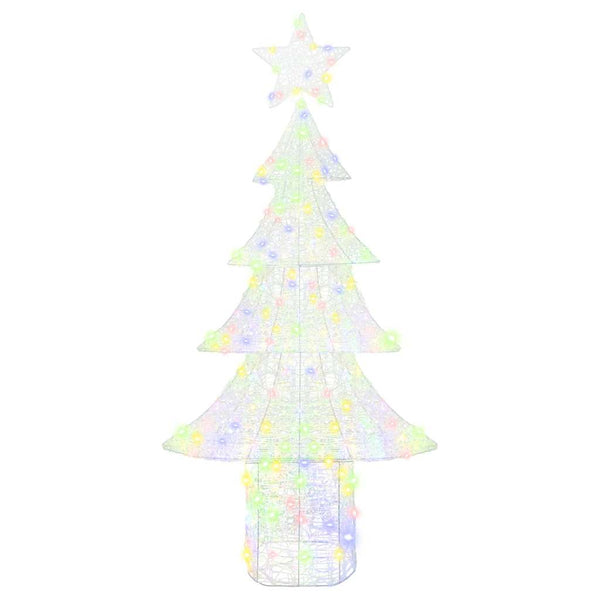 Weihnachtsbaum mit LEDs Mehrfarbig 180 cm
