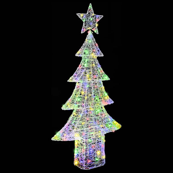 Weihnachtsbaum mit LEDs Mehrfarbig 180 cm