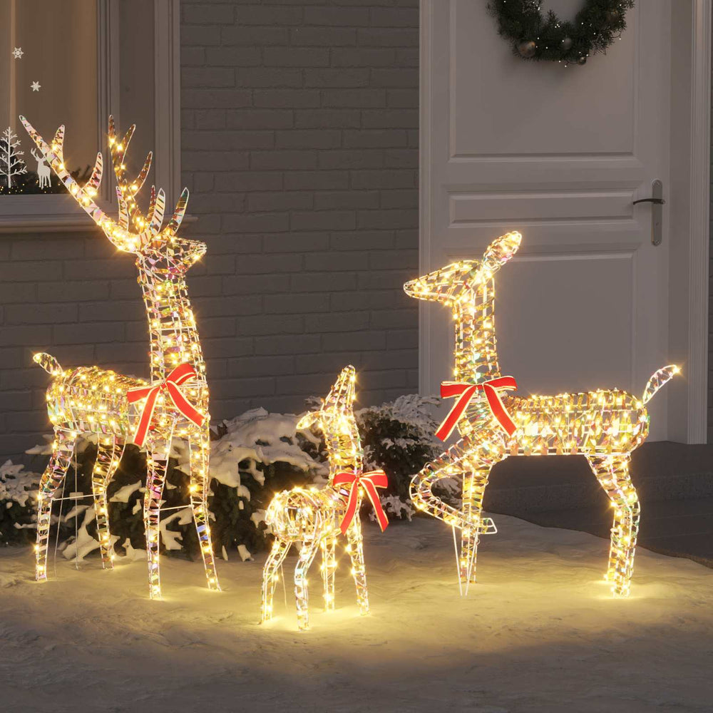 LED Rentierfamilie 3er Set Warmweiß