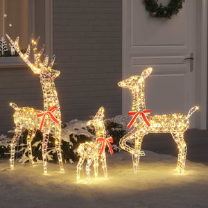 LED Rentierfamilie 3er Set Warmweiß