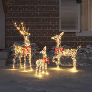 LED Rentierfamilie 3er Set Warmweiß