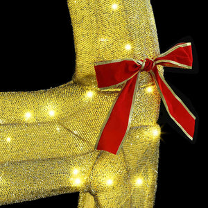 Rentier Schlitten Warmweiß Weihnachtsdeko
