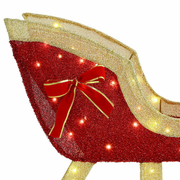 Rentier Schlitten Warmweiß Weihnachtsdeko