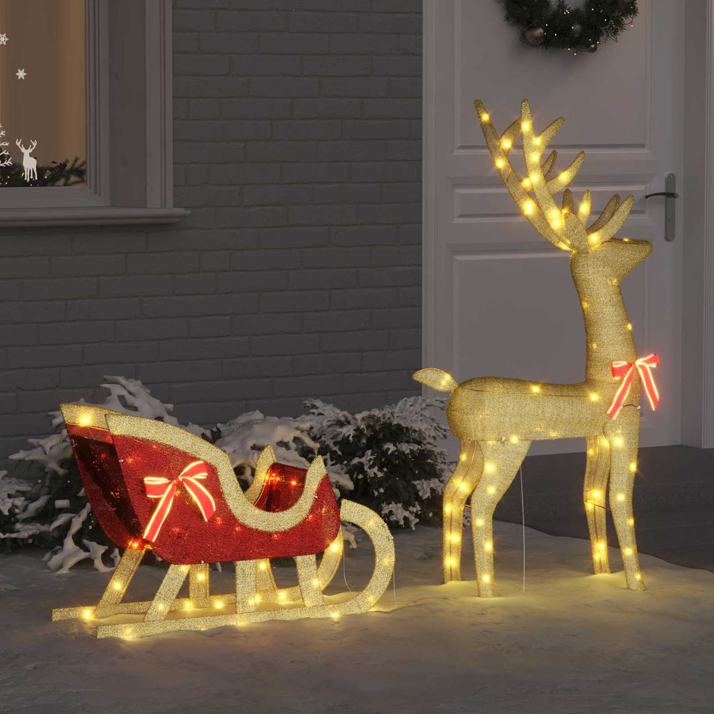 Rentier Schlitten Warmweiß Weihnachtsdeko
