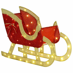 Rentier Schlitten Warmweiß Weihnachtsdeko