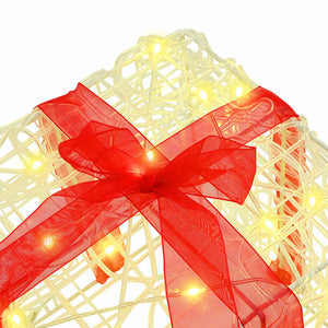 LED Geschenkboxen 3er Set Warmweiß