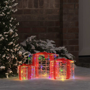 LED Geschenkboxen 3er Set Mehrfarbig