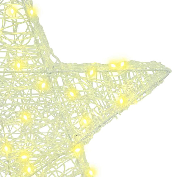 3D LED Stern Warmweiß Acryl Weihnachtsdeko