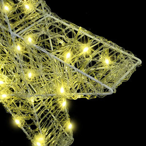 3D LED Stern Warmweiß Acryl Weihnachtsdeko