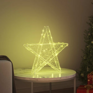 3D LED Stern Warmweiß Acryl Weihnachtsdeko