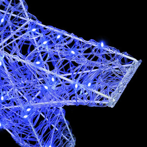 3D Stern mit 50 LEDs Blau