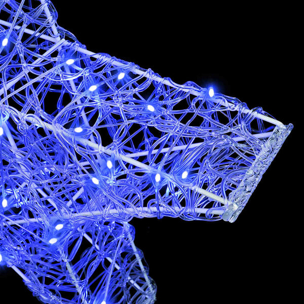 3D Stern mit 50 LEDs Blau
