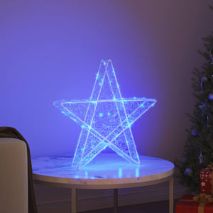 3D Stern mit 50 LEDs Blau