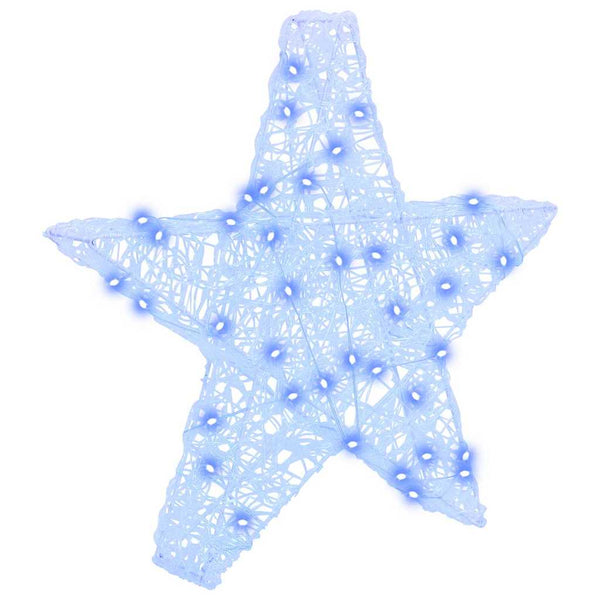 3D Stern mit 50 LEDs Blau