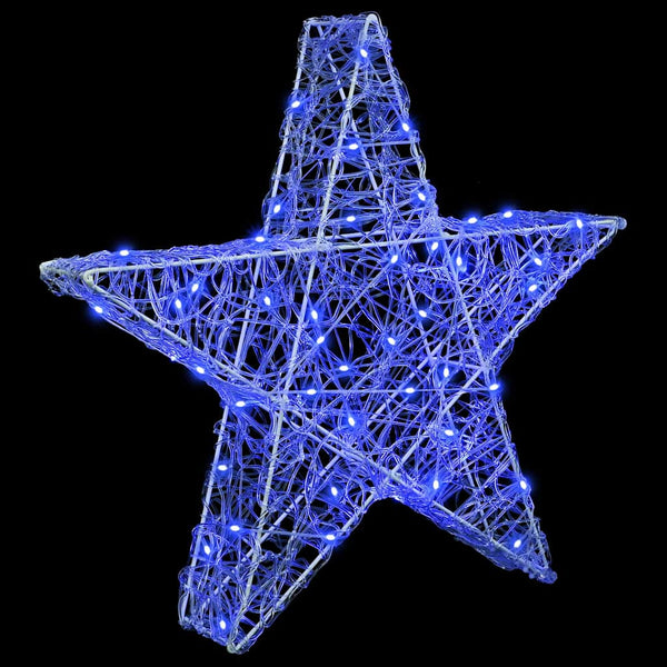 3D Stern mit 50 LEDs Blau