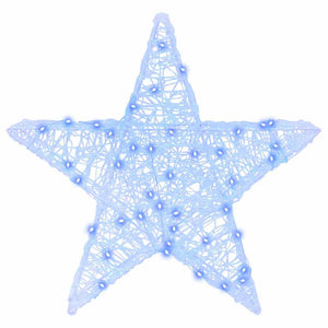 3D Stern mit 50 LEDs Blau