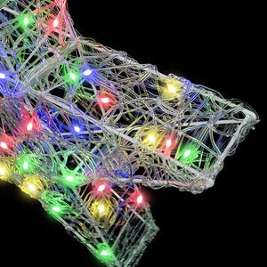 3D Stern mit 50 LEDs Mehrfarbig