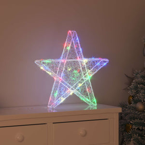 3D Stern mit 50 LEDs Mehrfarbig