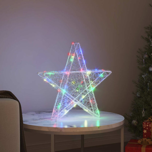 3D Stern mit 50 LEDs Mehrfarbig
