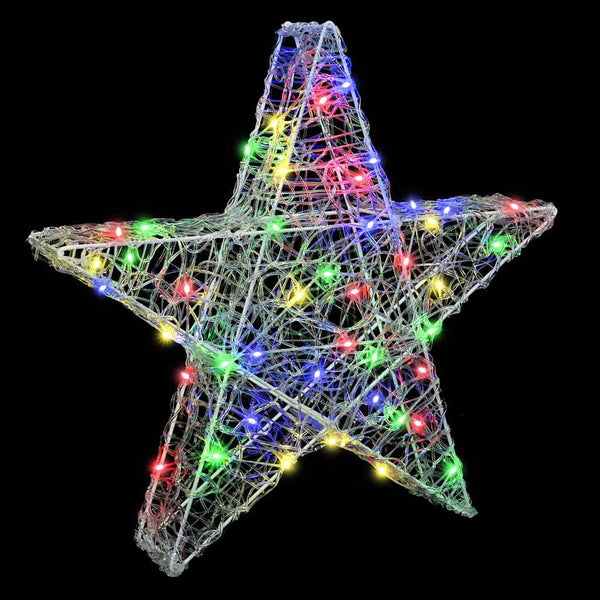 3D Stern mit 50 LEDs Mehrfarbig