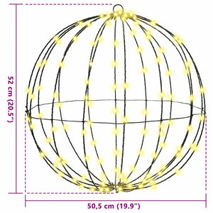 LED-Ball, Warmweiß, 50,5 cm, Metall