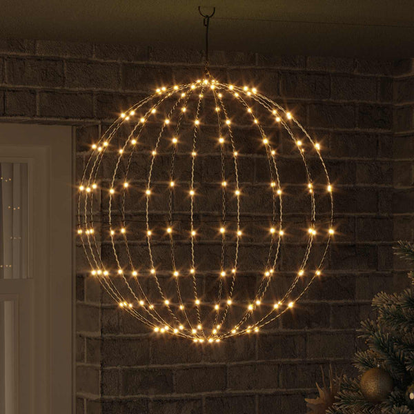 LED Ball Warmweiß Metall Deko 63cm