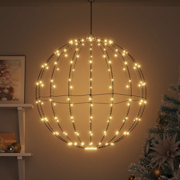 LED Ball Warmweiß Metall Deko 63cm