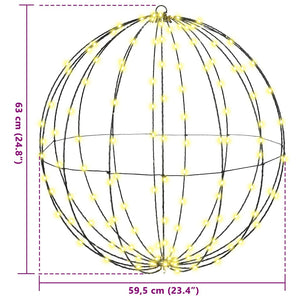 LED Ball Warmweiß Metall Deko 63cm