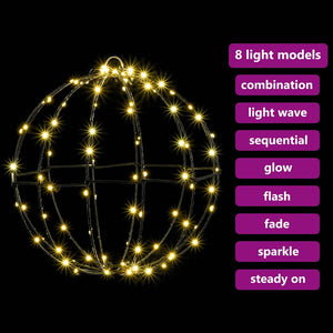 LED Kugel Warmweiß 2er Set