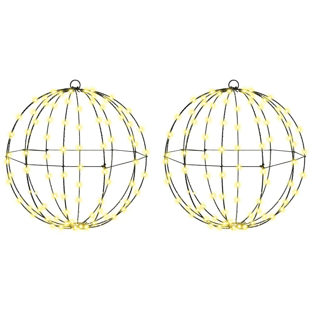 LED Ball Deko Warmweiß 2er Set